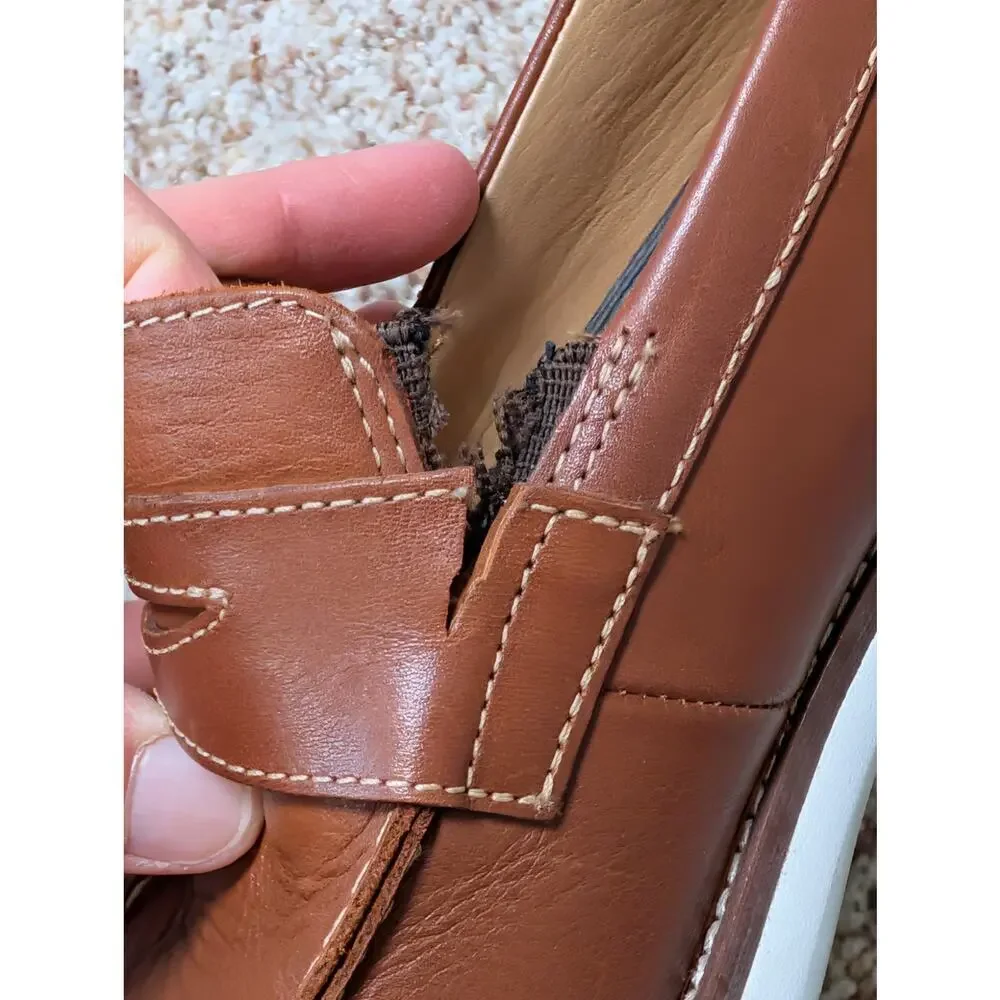 JOHNSON & MURPHY  Men's Casual Dress Shoes/Loafers size 8; Leather, Damage